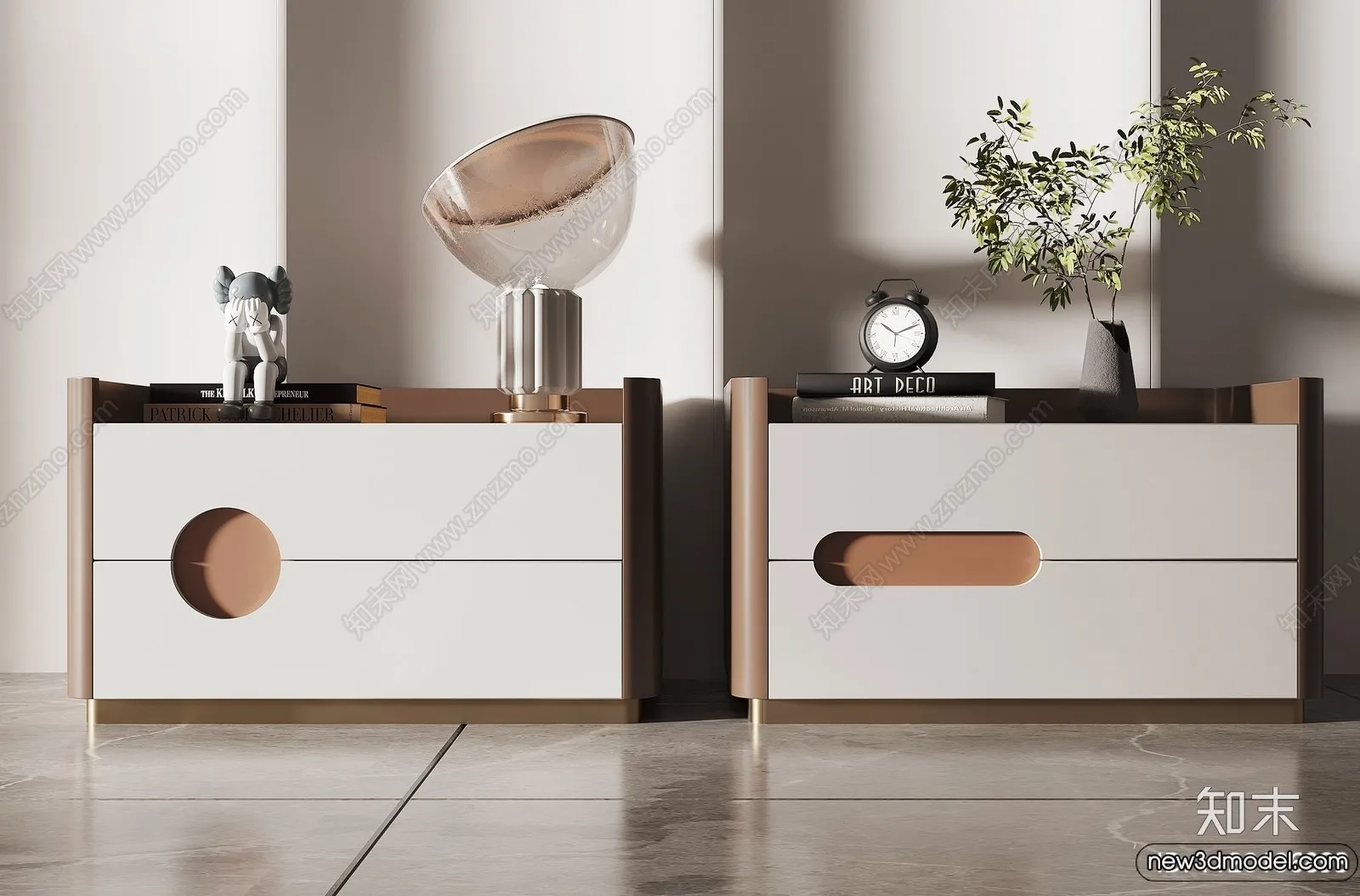 Bedside Tables - 3D Furniture Models - 155