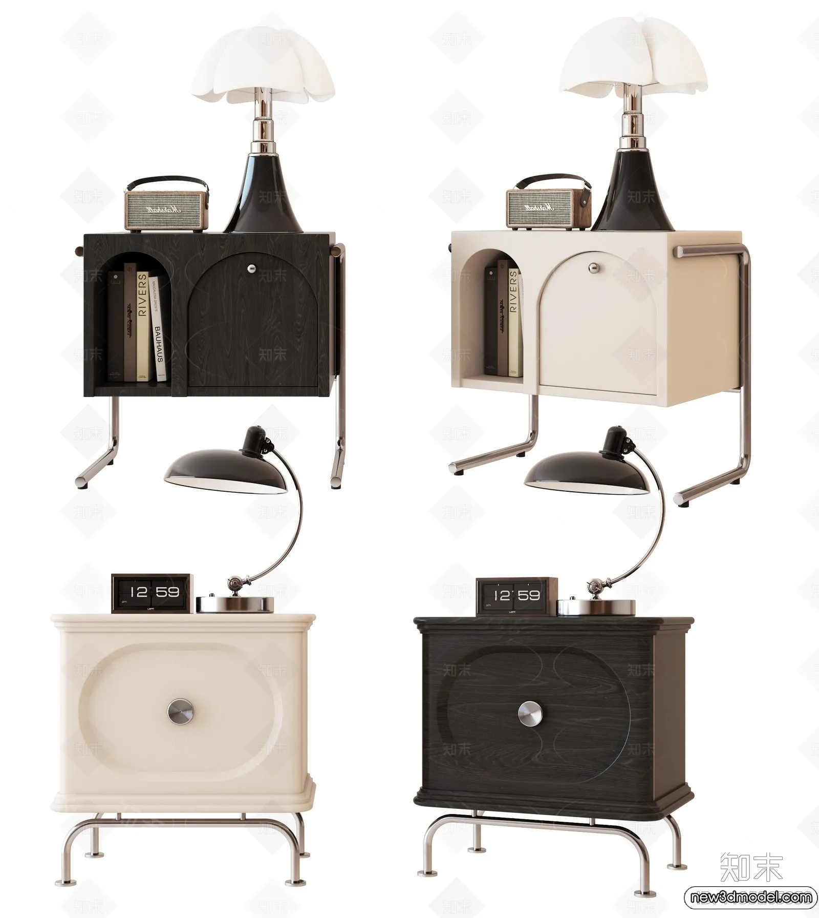 Bedside Tables - 3D Furniture Models - 157