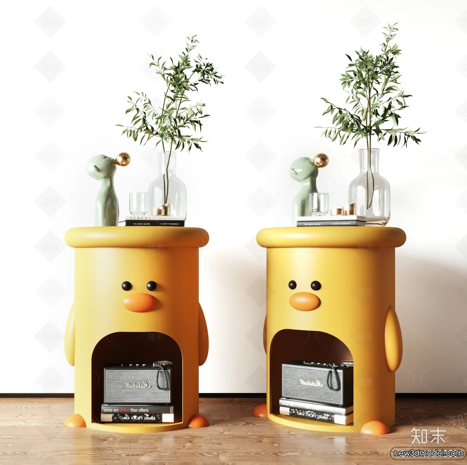 Bedside Tables - 3D Furniture Models - 163