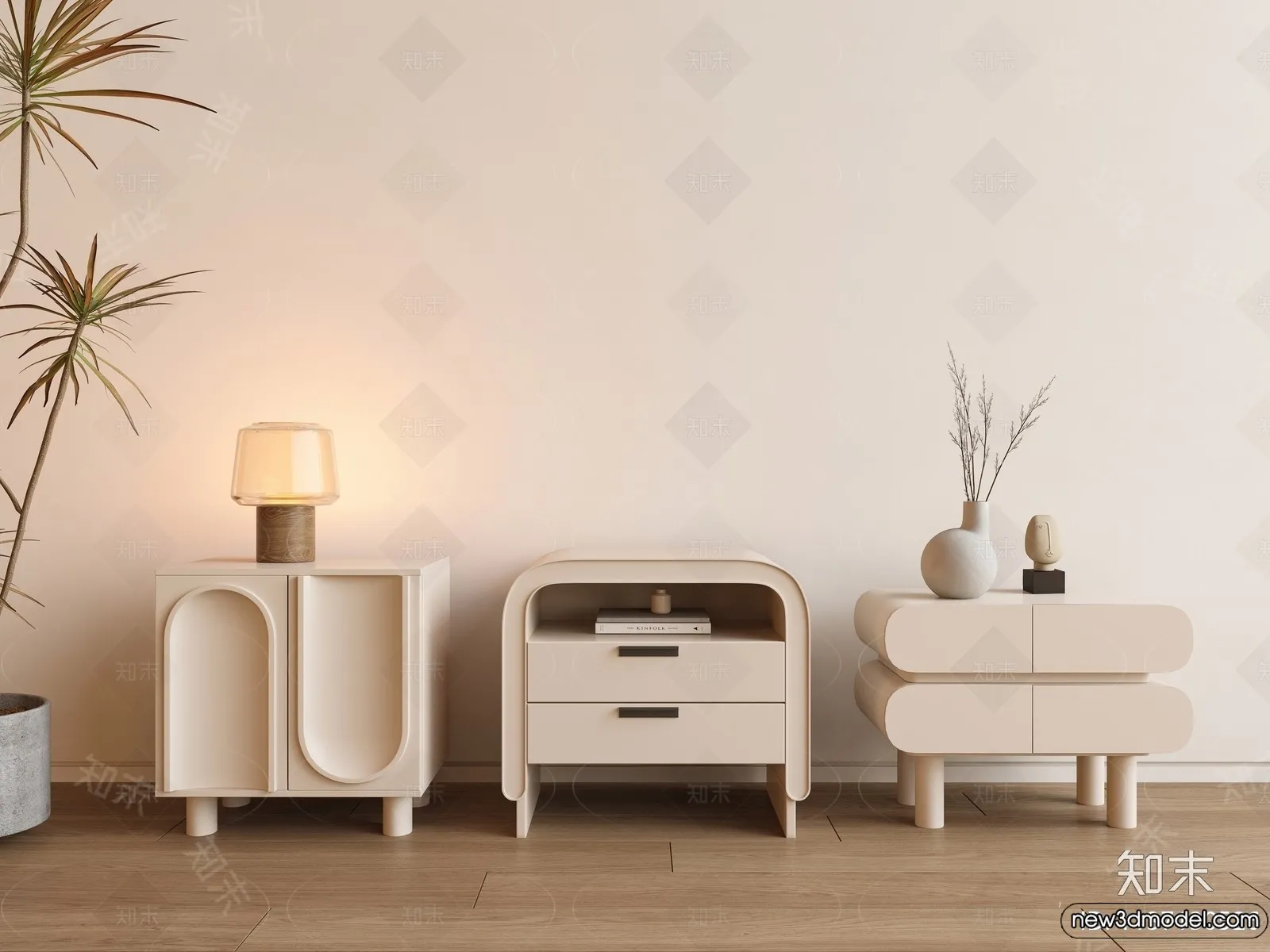 Bedside Tables - 3D Furniture Models - 164