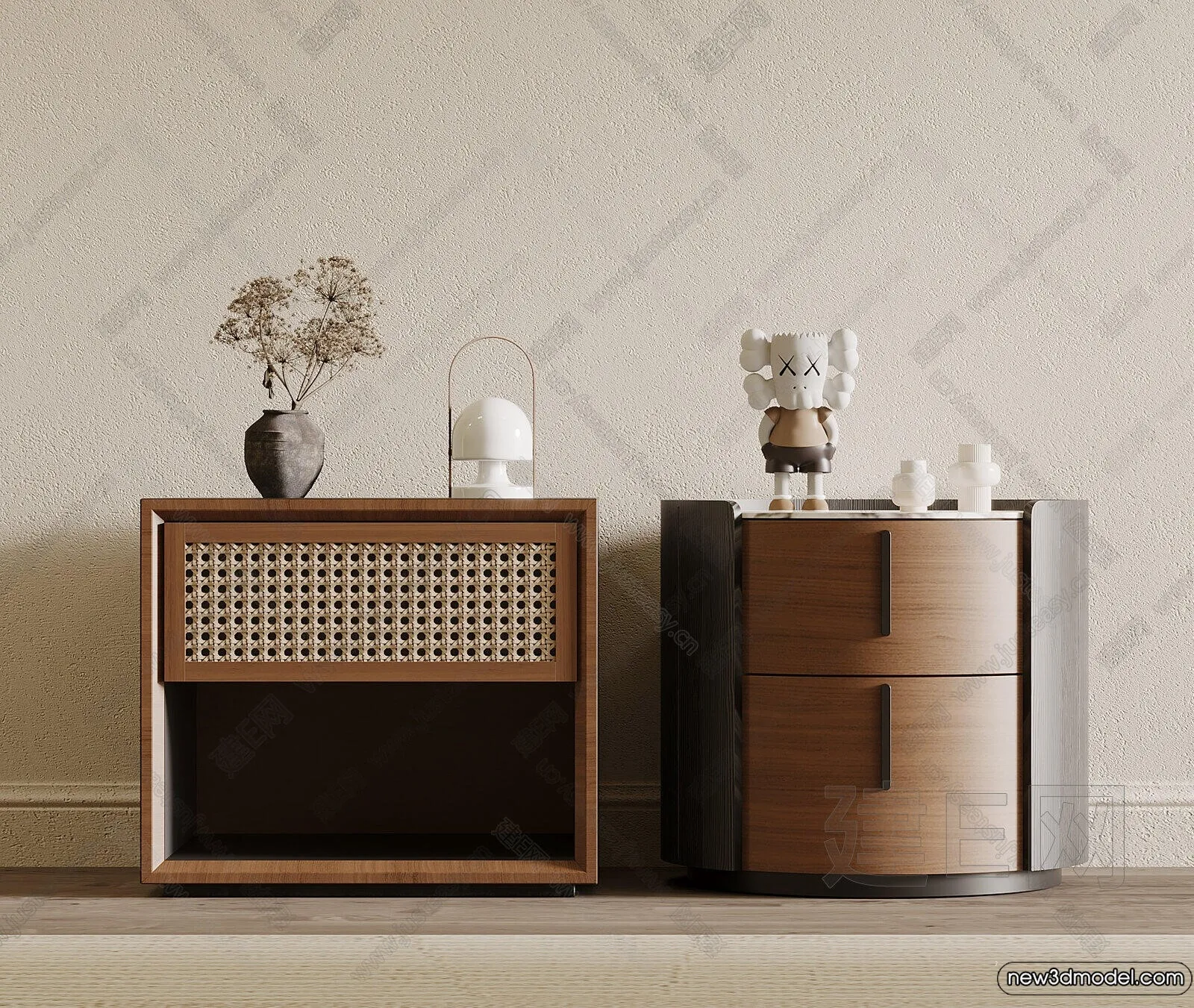 Bedside Tables - 3D Furniture Models - 165