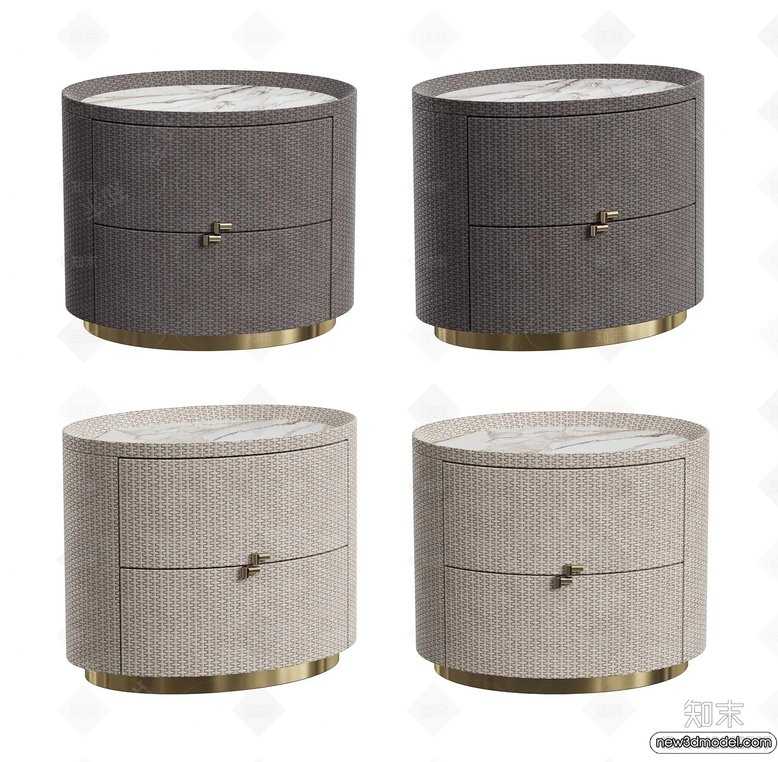 Bedside Tables - 3D Furniture Models - 168