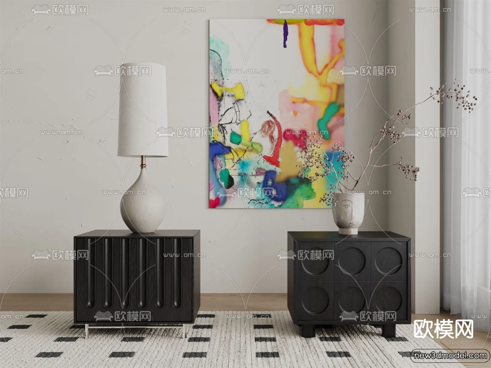 Bedside Tables - 3D Furniture Models - 171