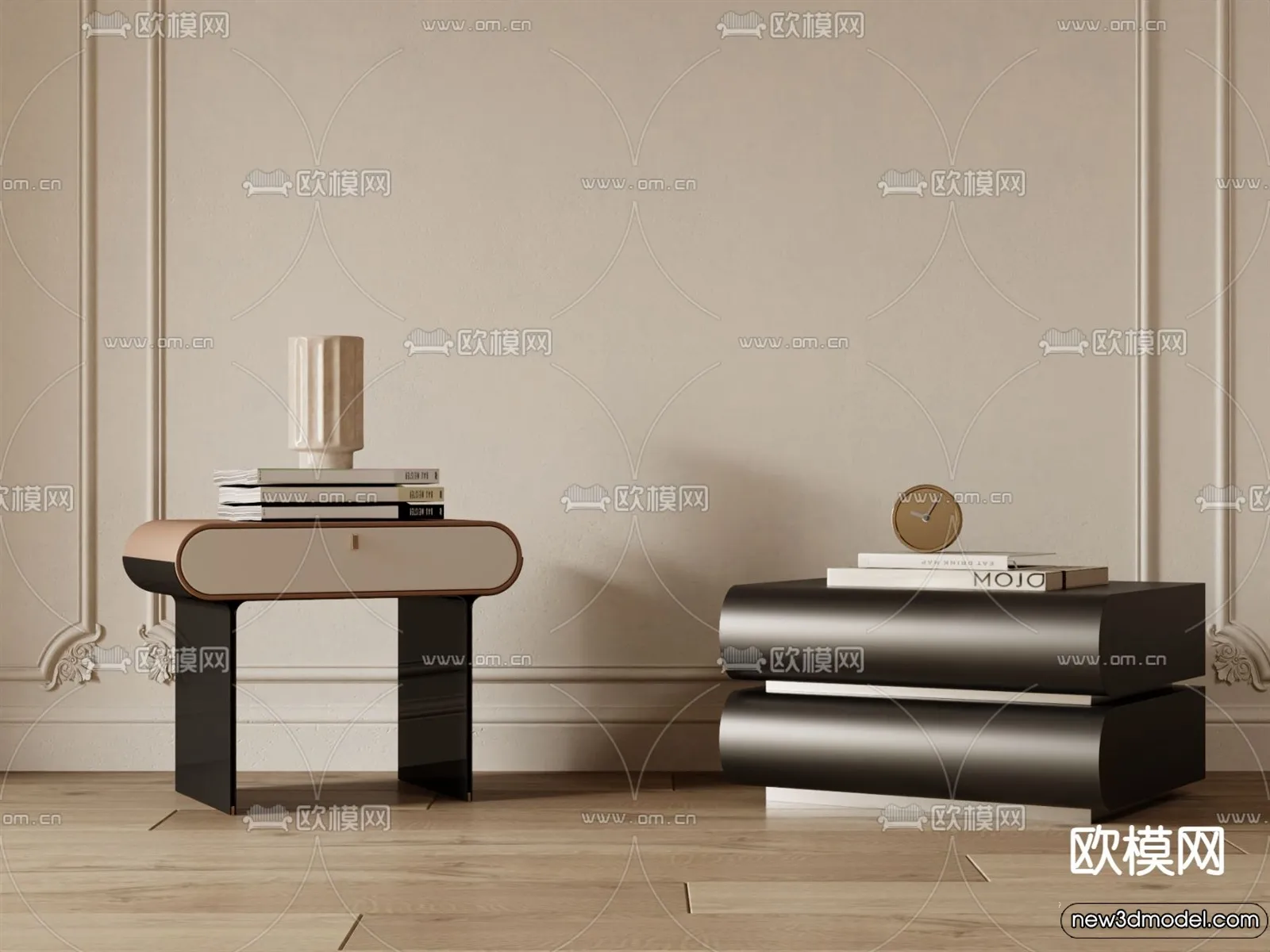 Bedside Tables - 3D Furniture Models - 173