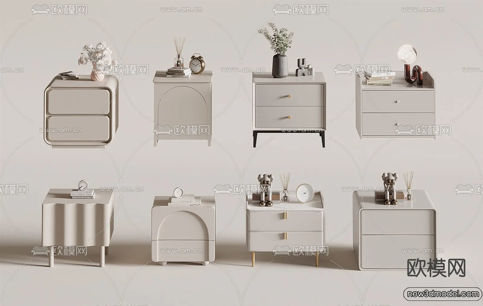 Bedside Tables - 3D Furniture Models - 185