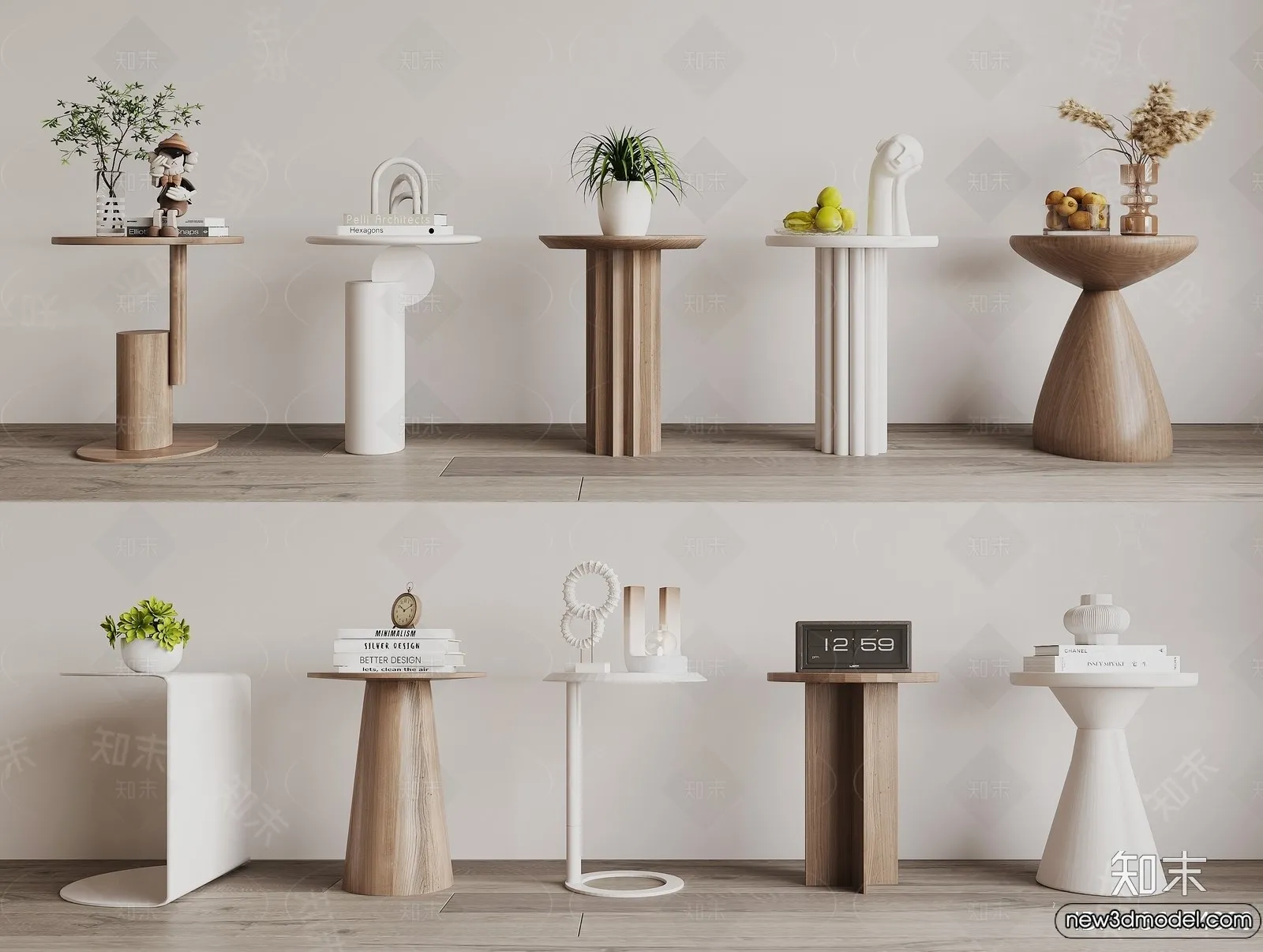 Bedside Tables - 3D Furniture Models - 186