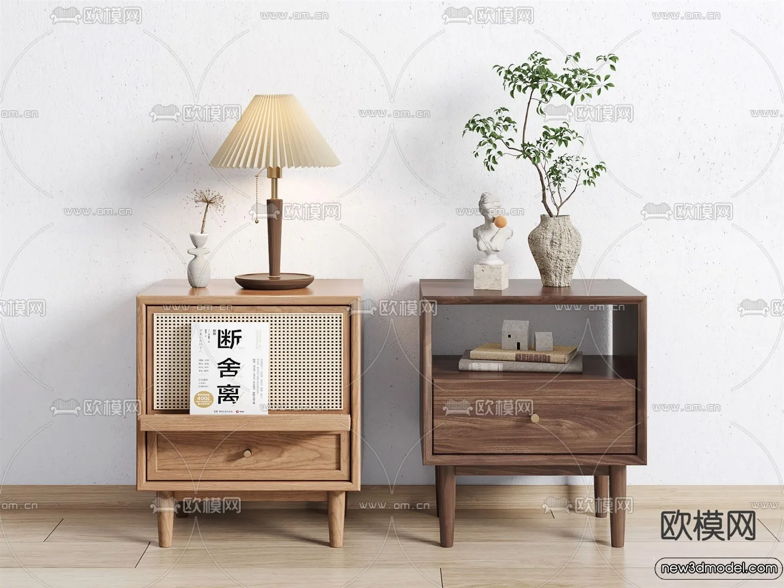 Bedside Tables - 3D Furniture Models - 188