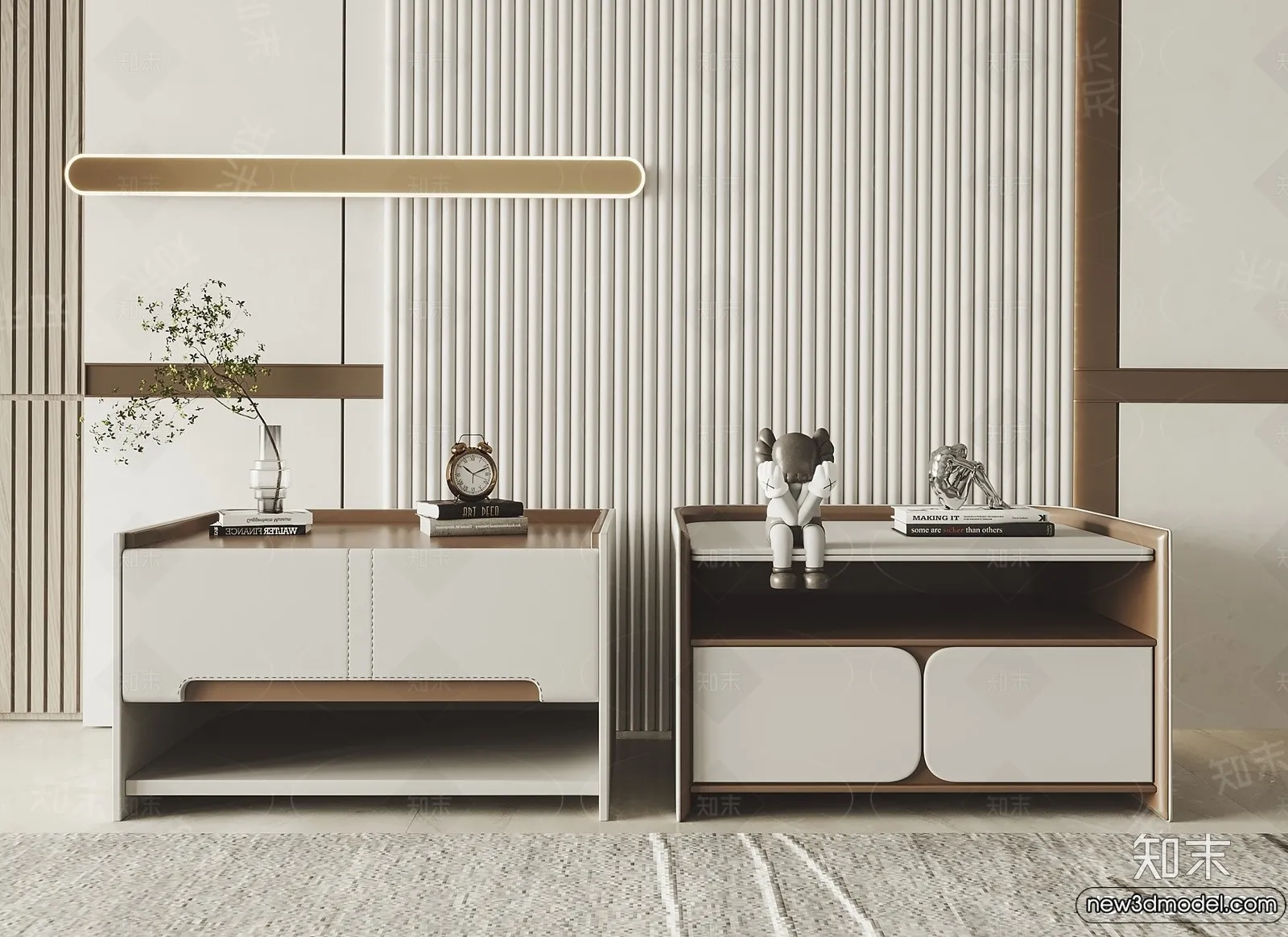 Bedside Tables - 3D Furniture Models - 189