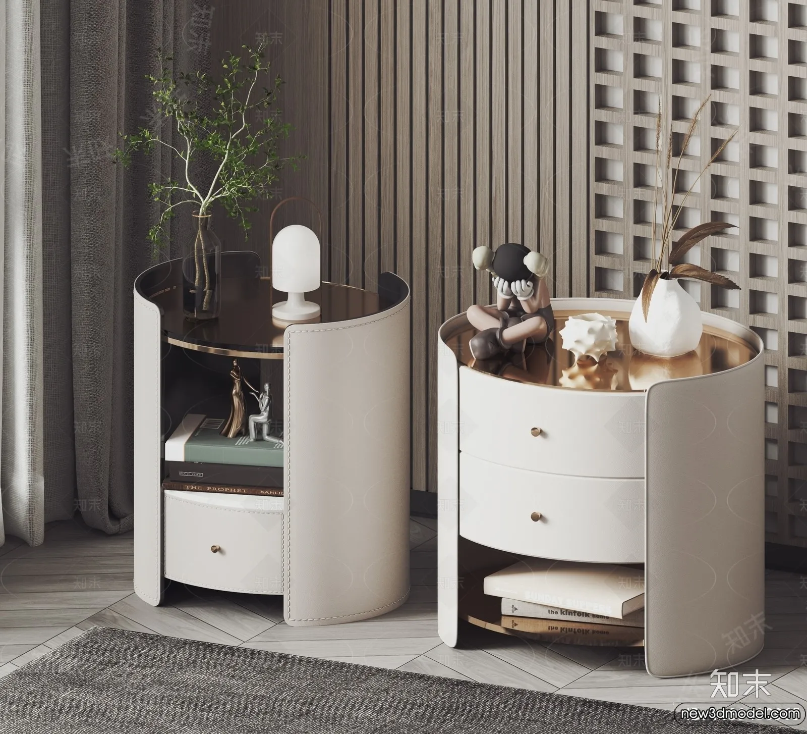 Bedside Tables - 3D Furniture Models - 192