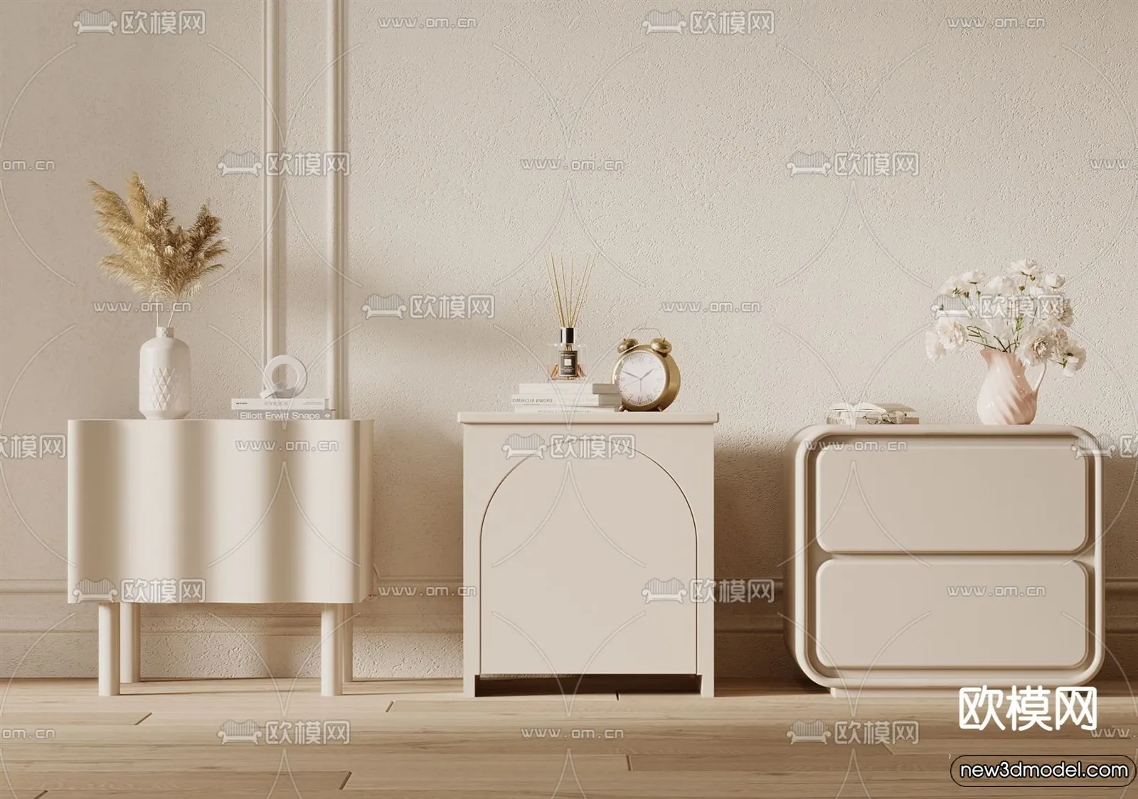 Bedside Tables - 3D Furniture Models - 196