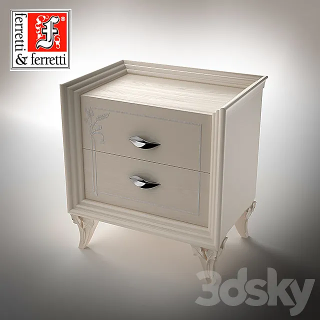 Bedside unit - Today Collection - FerrettieFerretti 3DModel