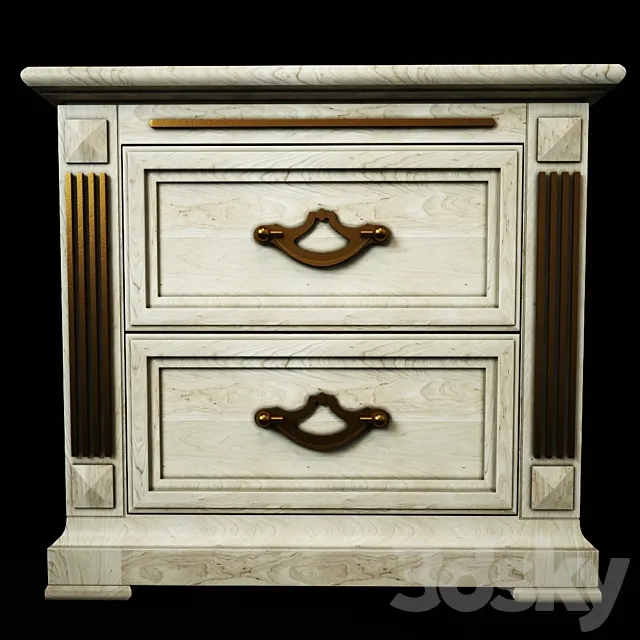 Bedside "Victoria Gold" 3DModel