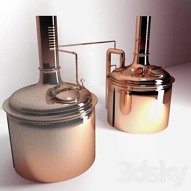 Beer boilers Caspary 3D Model