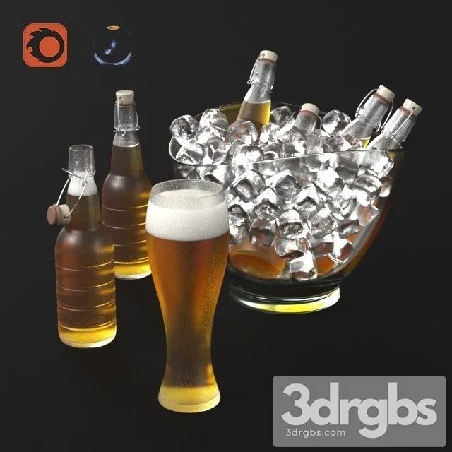 Beer Ice 3D Model Free