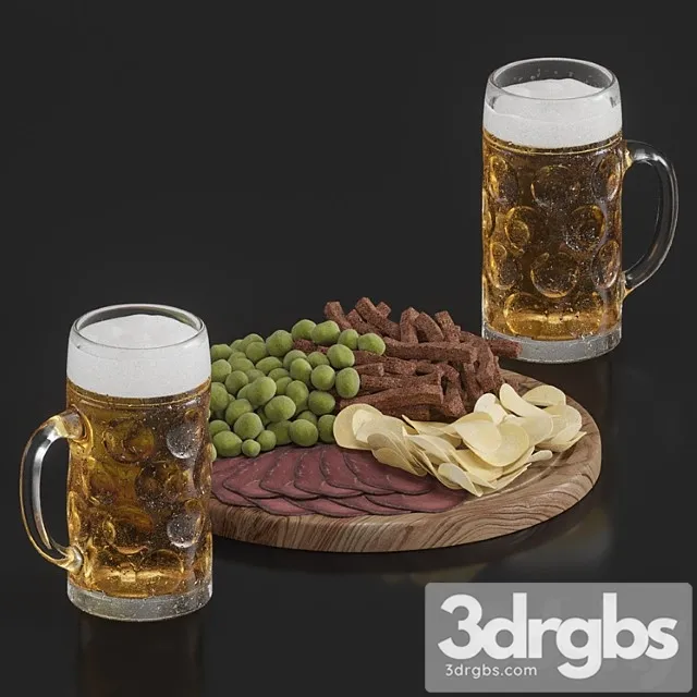 Beer set 3D Model Free