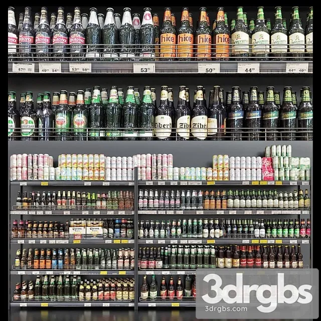 Beer store 3D Model Free