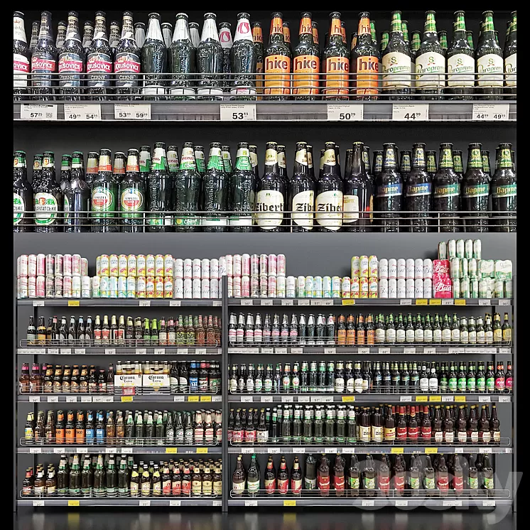 Beer store 3D Model
