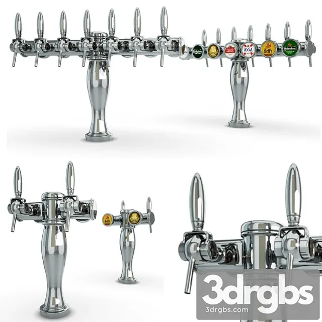 Beer taps elysee 3D Model Free