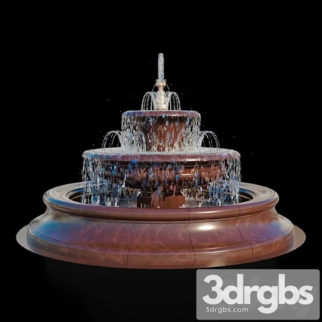 Bees Fountain 3D Model Free