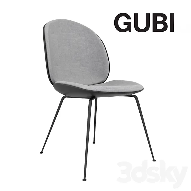 beetle dinning chair GUBI 3D Model