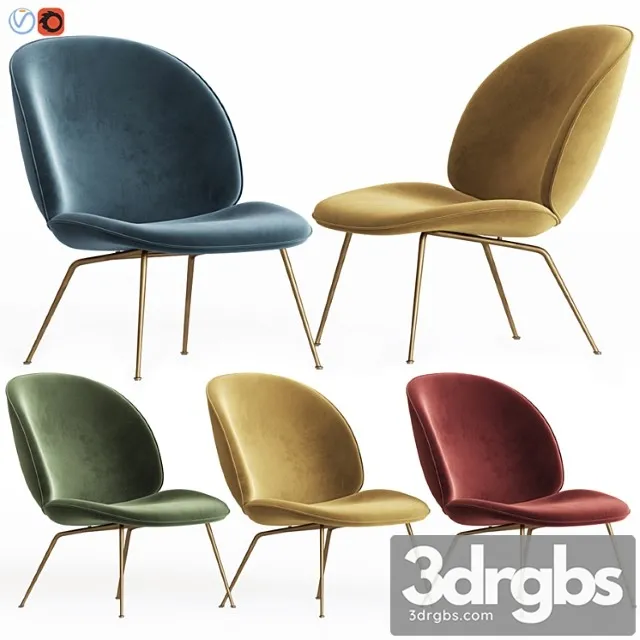 Beetle Lounge Chair Gubi 8 3D Model Free