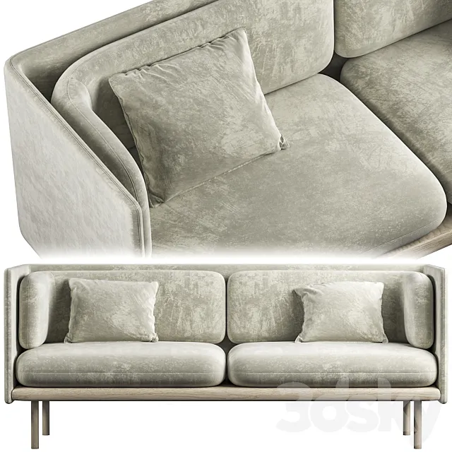 Beige pauline sofa 3DModel