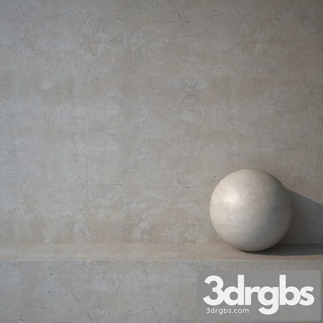Beige stucco 6 3D Model Free