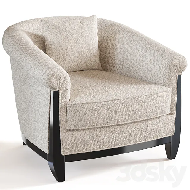 Bel Air Lounge Chair ll by Innova Luxuxy Group 3D Model