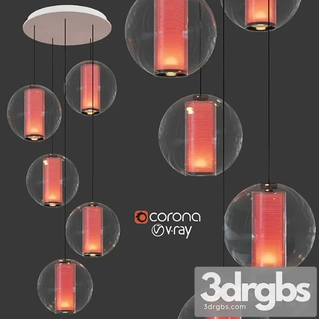 Bel occhio chandelier 5 3D Model Free