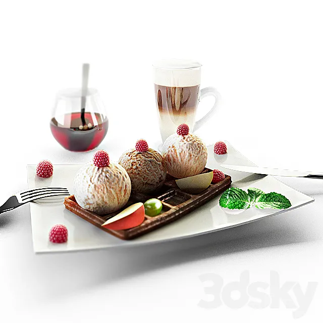 Belgian waffles 3DModel