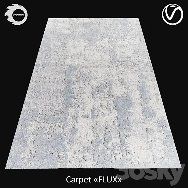 Belgian wool carpet “FLUX” 3D Model