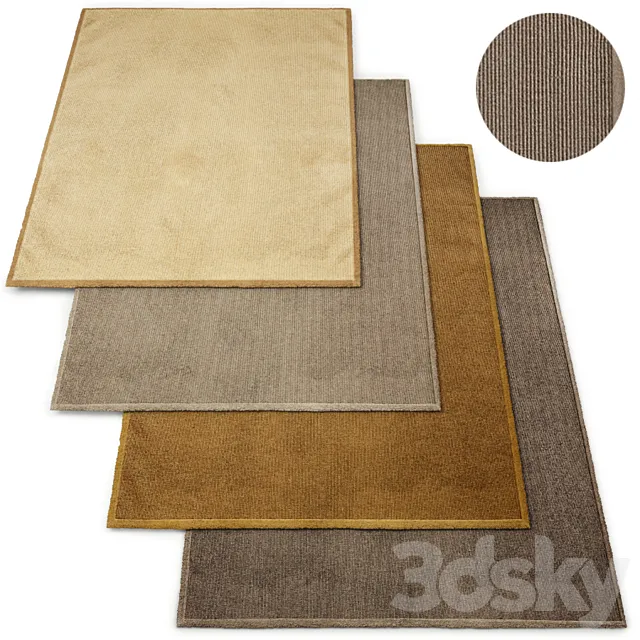 Belgian Wool Sisal Rug RH Collection 3DModel