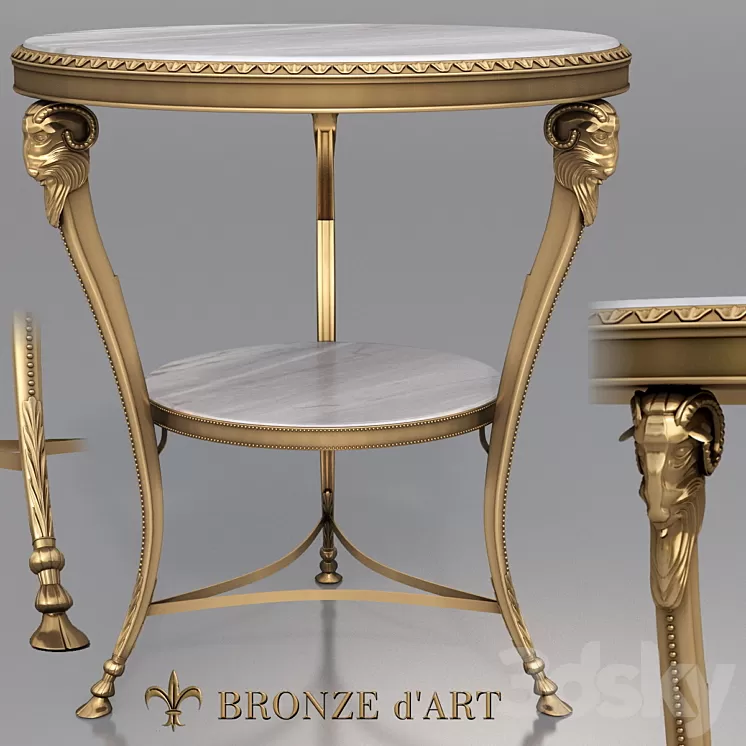 Belier 1116 Table of Bronze d'Art