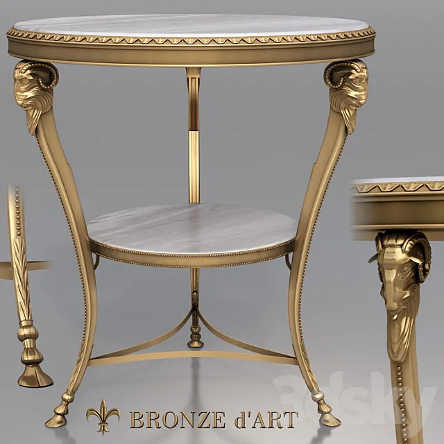 Belier 1116 Table of Bronze d'Art 3DModel