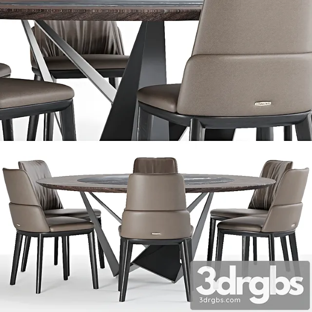 Belinda and skorpio ker-wood round by cattealn 2 3D Model Free