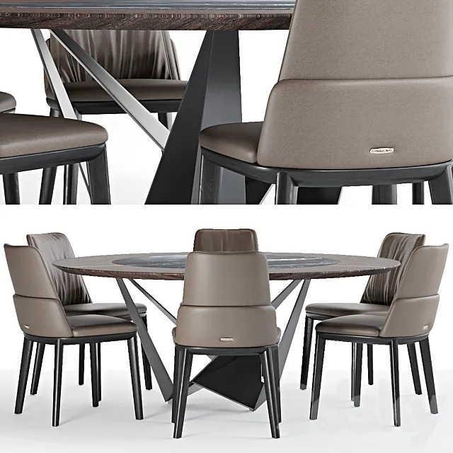 Belinda and Skorpio Ker-Wood Round by Cattealn 3DModel