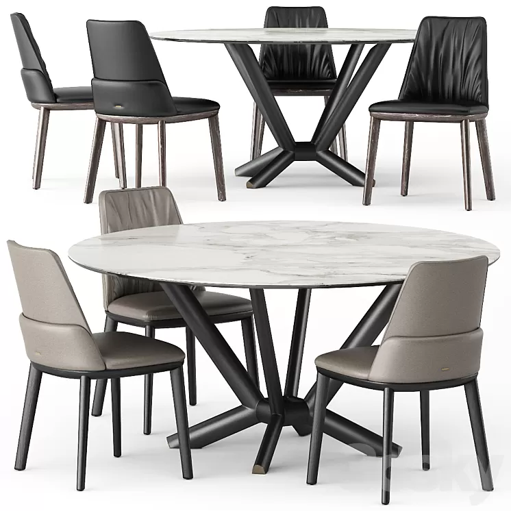 Belinda Planer Round Keramik by Cattelan Italia 3D Model