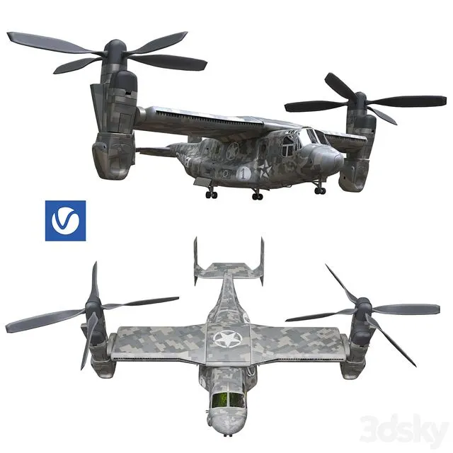 Bell Boeing V-22 Osprey 3D Model