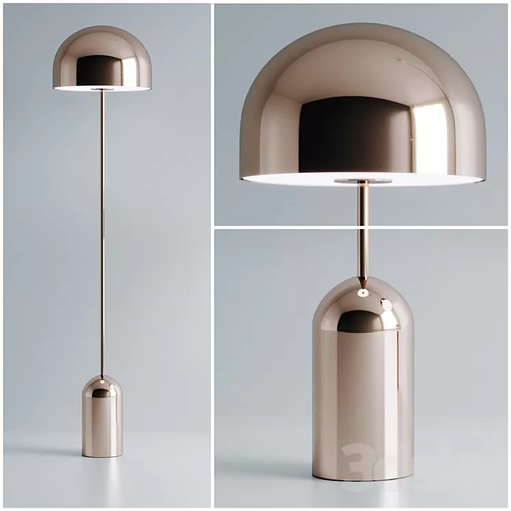 Bell floor light 3D Model