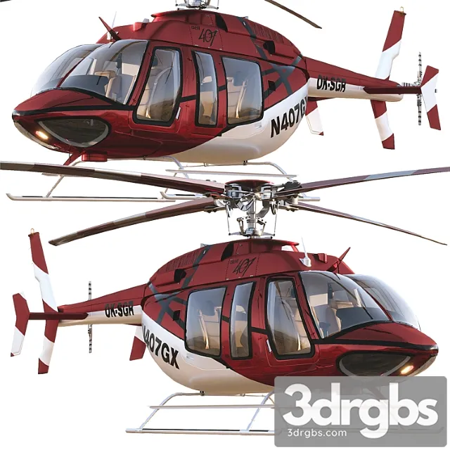 Bell407 3D Model Free