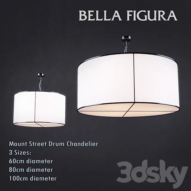 Bella Figura - Mount Street Drum Chandelier 3DModel