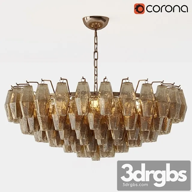 Bella figura poly chandelier 3D Model Free