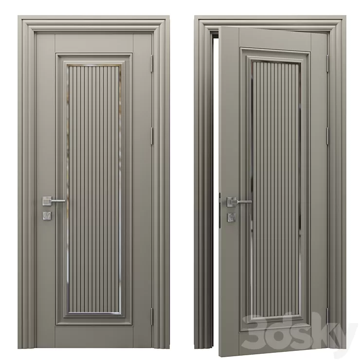 Bella gray door 3D Model