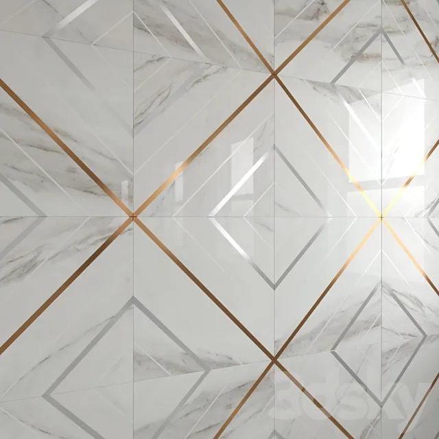 BELLA LUX Calacatta tiles 3D Model