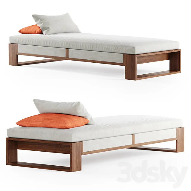 Bellagio chaise lounge _ EXTETA furniture 3D Model