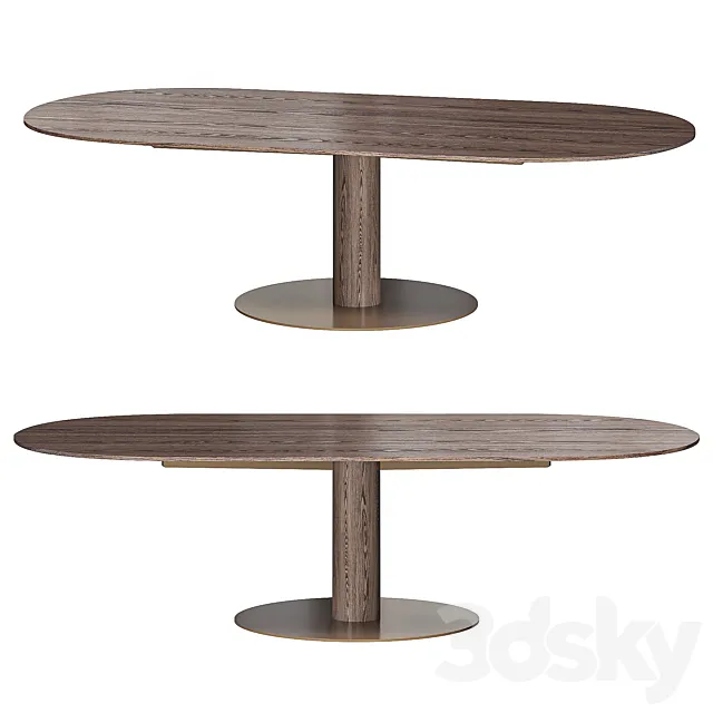 Bellagio dining by Minotti 3D Model