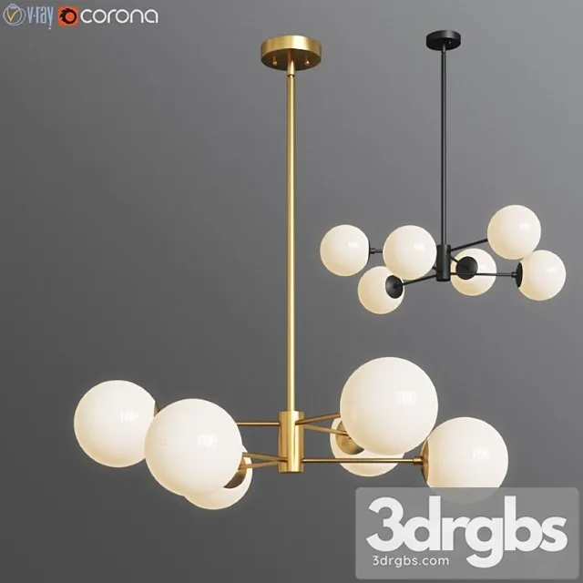 Bellago 6-light chandelier allmodern 3D Model Free