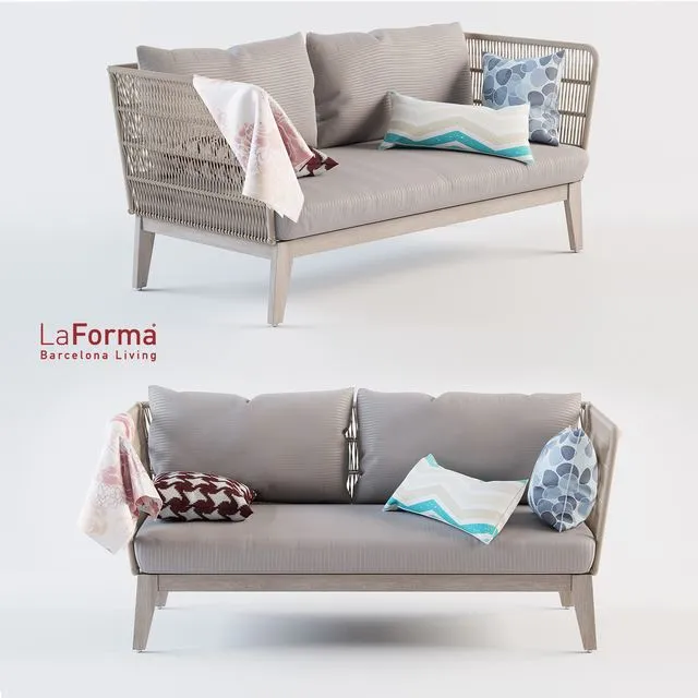 Bellano Sofa La Forma 3D Model