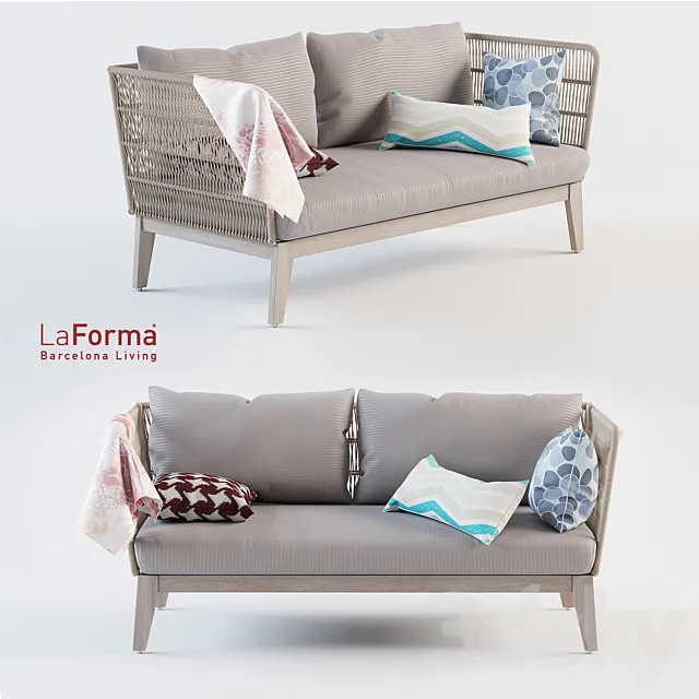 Bellano Sofa La Forma 3D Model