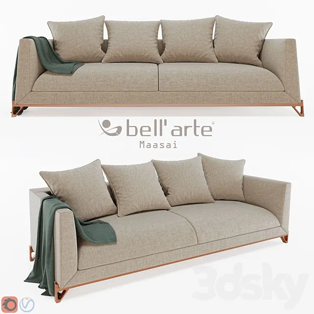 Bell'Arte - Maasai Sofa 3D Model